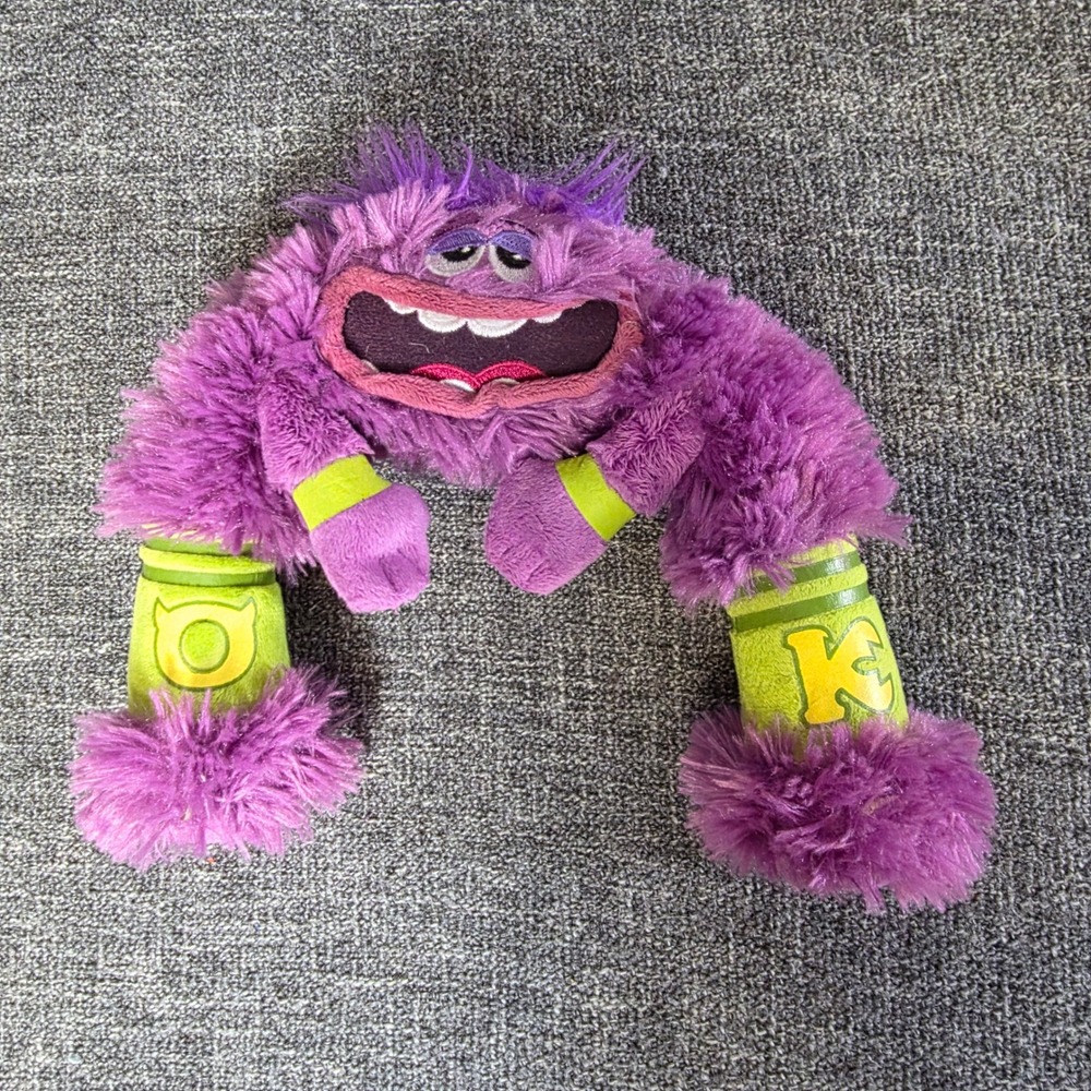 Disney Pixar Monsters University Art Plush Oozma Kappa Purple Monster Toy 8in